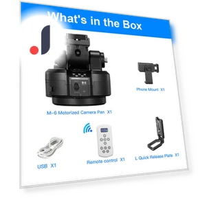 AI Smart Face Motorized Rotating Panoramic 2-Axis Gimbal Head — Tripod Heads, SOONPHO
