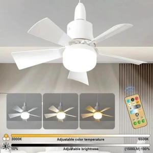 Ceiling Fan with LED Lighting, Aloisia