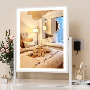 Lighted Makeup Actress Tabletop Mirror, Boasorte Lounge