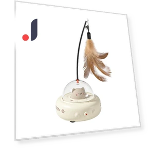 Electric Interactive Cat Toy with Feathers — Cat Playthings, grocercollect