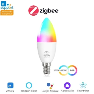 Smart RGB Light Bulb E14 Candle Lamp — Smart Light Bulb, Good Household Items
