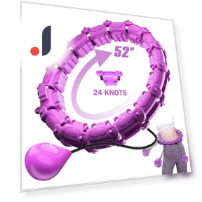 Adjustable Smart Fitness Hoop — Fitness & Activity Monitors, Two light chasing boys