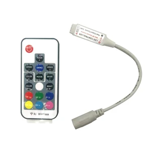 RGB Strip Controller with 17-Button Wireless Remote — LED Strip Lights, TOMTOP JMS