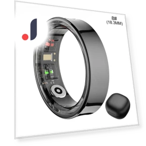 Smart Ring with Charging Case — Wearable Accessories, SACOSDING