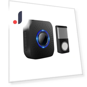 Wireless Doorbell with Home Security Alarm — Push Buttons, Refreshing Home