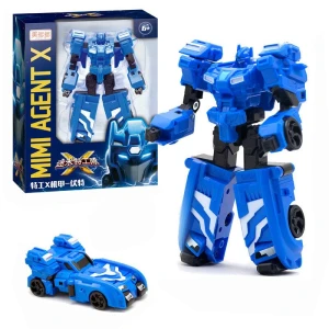 Mini Force 5 Styles X Lucybot Lucy Bot Ranger Transformer Car Robot Toy, TinyJoy