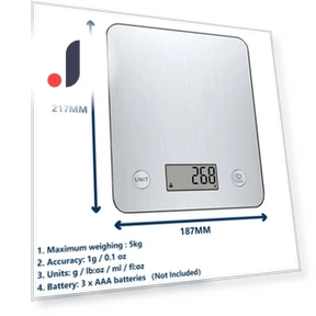 Smart Food Scale — Weight Management Tools, DC-HOME Textile