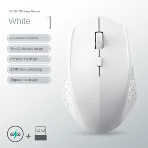 Wireless Silent Rechargeable Gaming Mouse, Meiteai-All