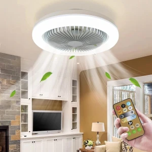 Ceiling Fan with Remote Control and LED Light, CAOW3