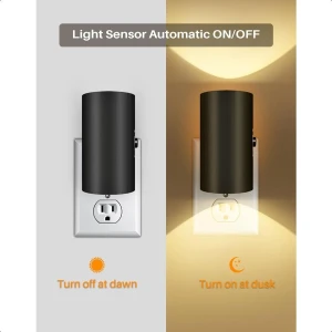 LED Plug in Night Light with Dusk to Dawn Sensor, JOHO - CarGear