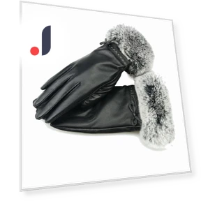 Women's Leather Gloves with Touchscreen — Arm Warmers, ZF Be