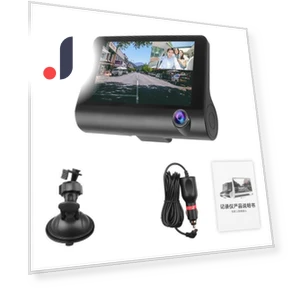Automotive DVR with Three Lenses — Dashboard Cameras, Smart Mouse