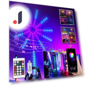 Remote Controlled Fireworks LED RGB Strip Smart Dance Lights — LED Strips, A-Convey lighting