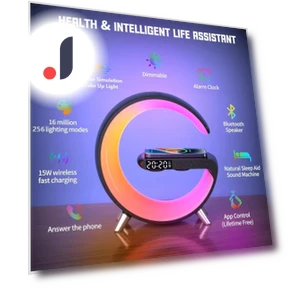 Smart Light Wireless Mobile Power Bluetooth Speaker Alarm Clock Wake-up Atmosphere Light White Noise Sleep Light — Fitness Bands, Xiaomi