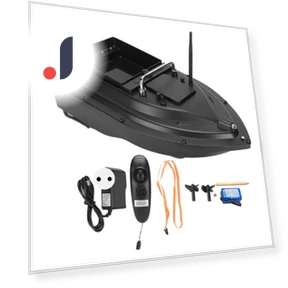 Smart Remote Control Boat with Bait and LED Lighting — Aquatic Vehicles, Electronics Parts