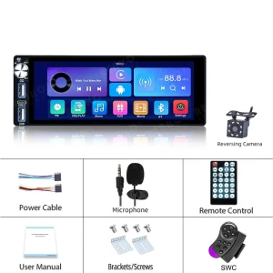 Universal 6.9-inch Car Radio with Carplay — Car Infotainment System, Reakosound