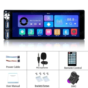 Universal 6.9-inch Car Radio with Carplay — Car Infotainment System, Reakosound