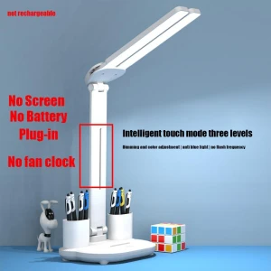 2-in-1 LED Desk Lamp with Fan, Binchi Lighting Appliances
