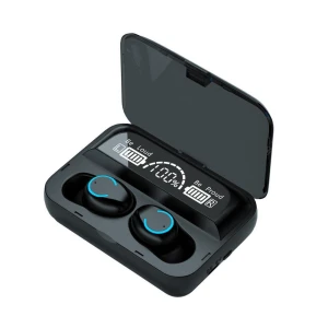 Bluetooth Headset with Dual Earbuds and Large Screen — Wireless Earbuds, Junmaocun