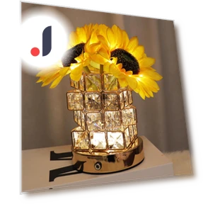 Decorative Cube Flower Table Lamp — Creative Lighting Solutions, Binchi Lighting Appliances
