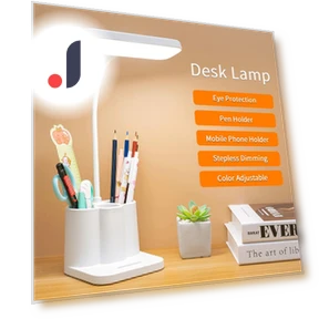 LED Desk Lamp with 3 Brightness Levels — Study & Desk Lighting, Binchi Lighting Appliances