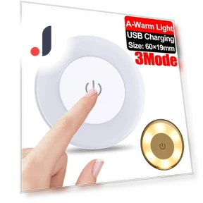 LED Touch Night Light with 3 Dimming Modes — Night Lights, Household supplies MH