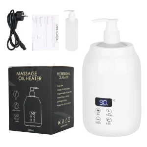 Massage Oil Warmer with Dual Bottle Dispenser, GLOMEVE