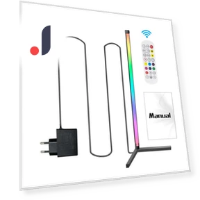 RGB Floor Lamp with Remote Control — Standing Lights, Worry free storage