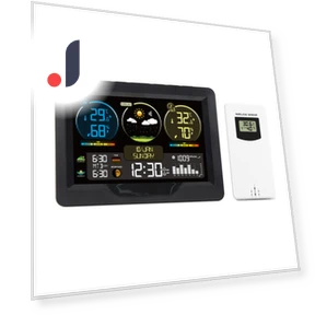 Smart Weather Station with Clock — Barometers, TOMTOP JMS