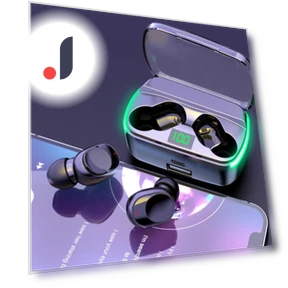 Bluetooth 5.3 Wireless Headset with Smart Digital Cable and High-Capacity External Battery — Gadget Essentials, QUEED