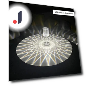 Crystal Table Lamp with Touch Remote Control — Desk & Table Lighting, YH-Home & Kitchen
