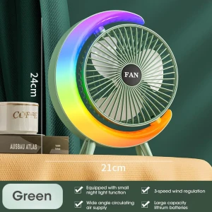 Electric Fan with RGB Lighting, Bai Fen Bai Electronic
