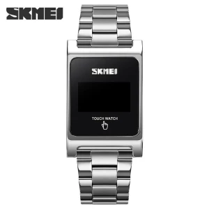 Fashion LED Touch Watch with Glowing Steel Strap, Skmei