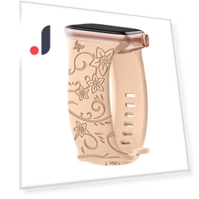 Floral Engraved Strap for Smartwatches — Bands, Apband watch bands