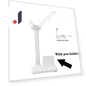 LED Desk Lamp with Dual Head and Holder — Study & Desk Lighting, Levi market