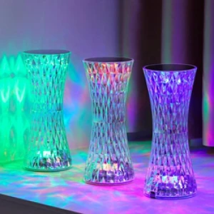 Rechargeable Touch Crystal LED Table Lamp, Zhou Yajin