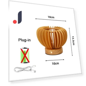Retro LED Pumpkin Table Lamp — Creative Lighting Solutions, Binchi Lighting Appliances