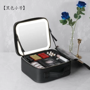 Smart LED Cosmetic Bag with Mirror, Makeup Kits