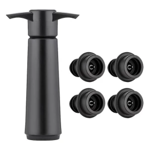 Vacuum Wine Saver with 4 Stoppers, House & Kitchen