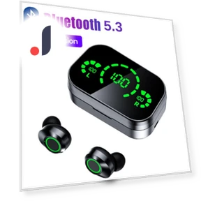 Wireless Earbuds with LED Display — In-Ear Headphones, Popular star