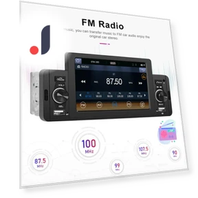 5-inch HD Wireless CarPlay 1Din Video Multimedia MP5 Player — Stereo Receivers, JOHO - CarGear