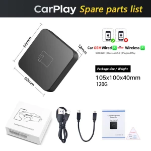 5G Bluetooth Wired to Wireless Carplay AI Box — Car Infotainment System, Reakosound