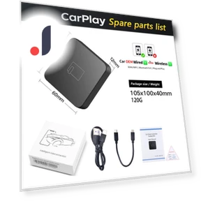 5G Bluetooth Wired to Wireless Carplay AI Box — Stereo Receivers, Reakosound