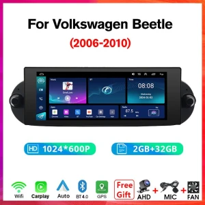 Car Radio with Wireless Carplay Android Auto — Car Infotainment System, NAVIGUIDE Car Life