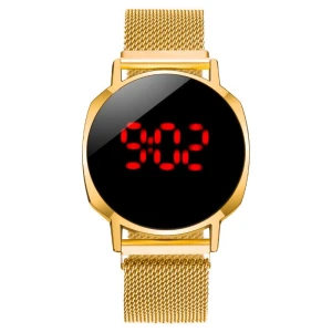 LED Touch Men's Watch with Magnetic Woven Strap, Various wearables