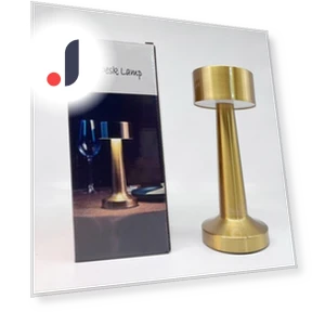 Retro Vintage Touch Dimmer Rechargeable Battery Dumbbell Wireless LED Desk Lamp — Desk & Table Lighting, Zhou Yajin