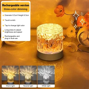 Rotating Pulsating LED Light with Adjustable Brightness, Elbulbo Lighting