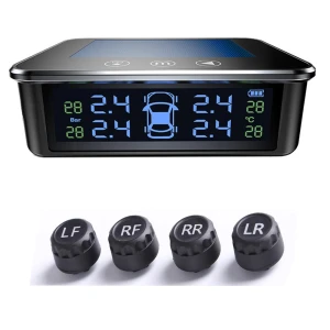 Solar Smart Car Digital Tire Pressure Monitoring System — TPMS, Cars Auto Home
