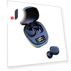 Wireless Earbuds with LED Display — In-Ear Headphones, Home Whispers