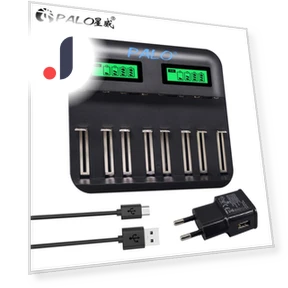 8 Slot LCD Display USB Smart Battery Charger — Chargers, PALO